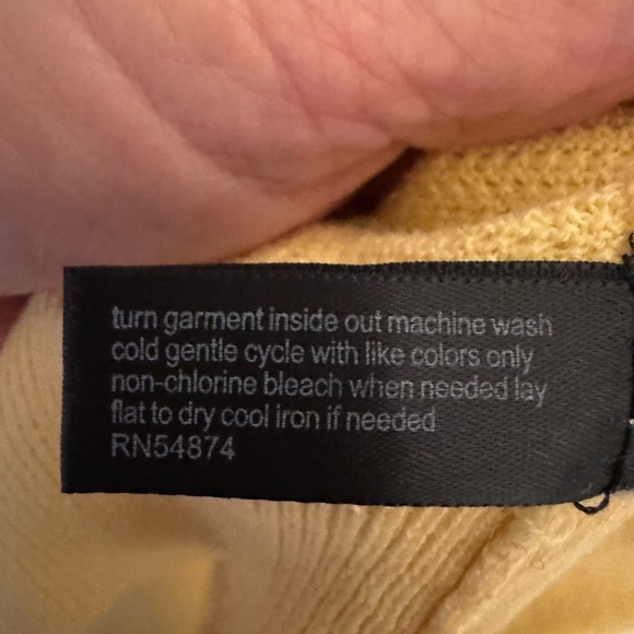 The Limited cardigan sweater yellow Size M button up Butter yellow color - Picture 7 of 10